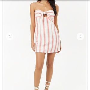 Striped Knotted Mini Dress from Forever 21